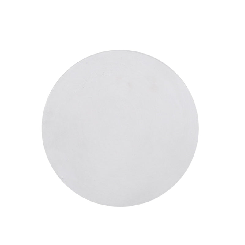 Antique white outdoor patio end table from Noble House featuring a sturdy wooden design and classic style.
