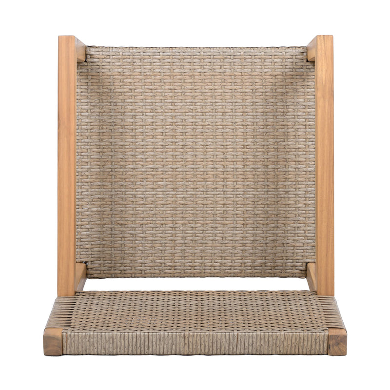 Outdoor Dining Chairs For Patios, Gardens (Set of 2) - Light Brown Multi / Light Teak - R&R Furniture Gallery (Fountain Valley, CA)