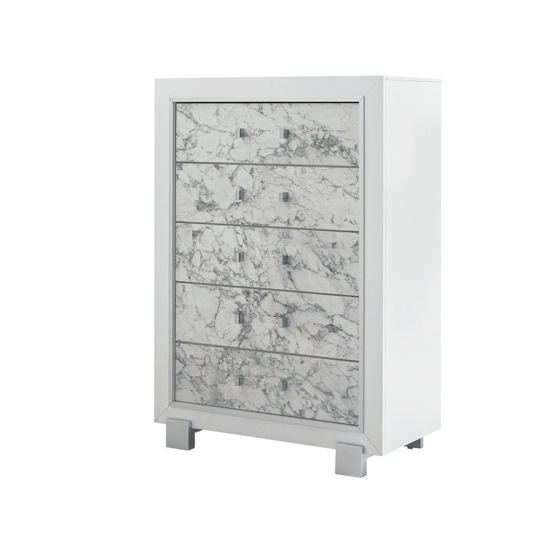 Skye - Marble Chest - White - R&R Furniture Gallery (Fountain Valley, CA)