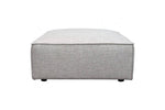 Vice Square Ottoman in Barley Fabric