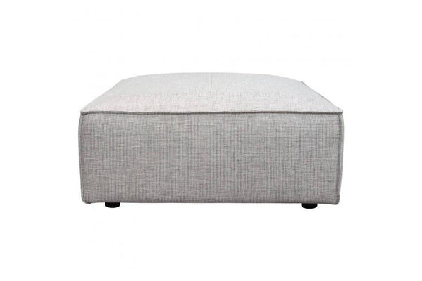 Vice Square Ottoman in Barley Fabric