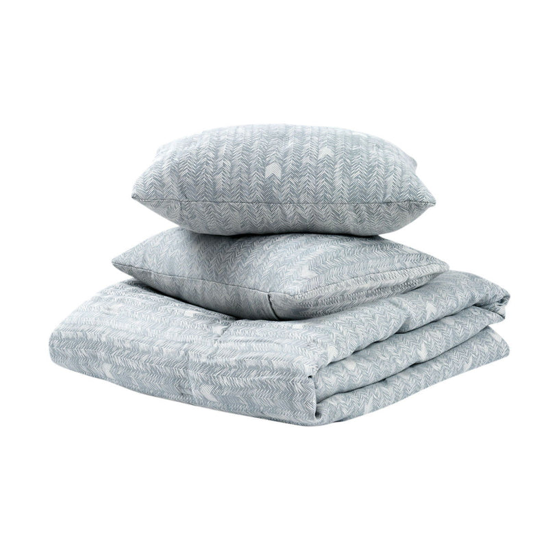 French Herringbone - 3 Piece Comforter Set - R&R Furniture Gallery (Fountain Valley, CA)