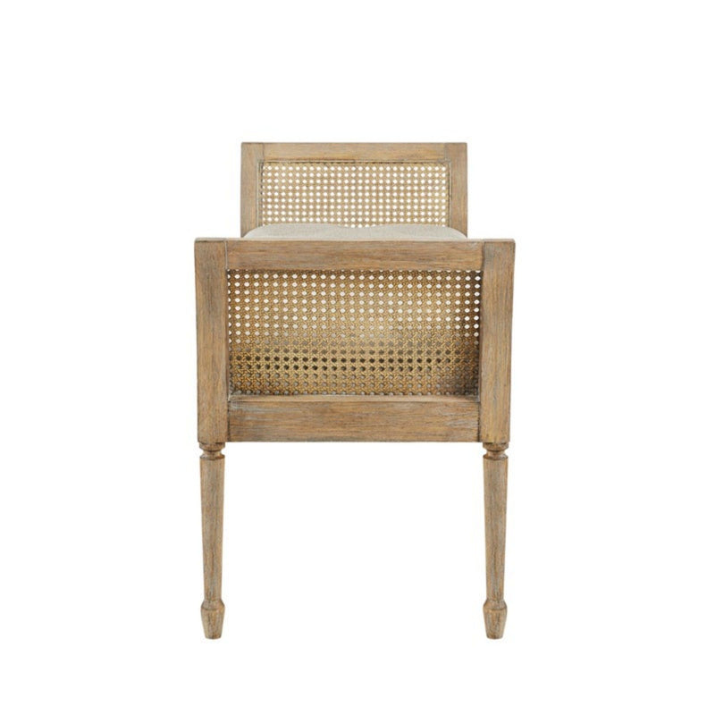 Accent Bench With Arm - Natural - R&R Furniture Gallery (Fountain Valley, CA)