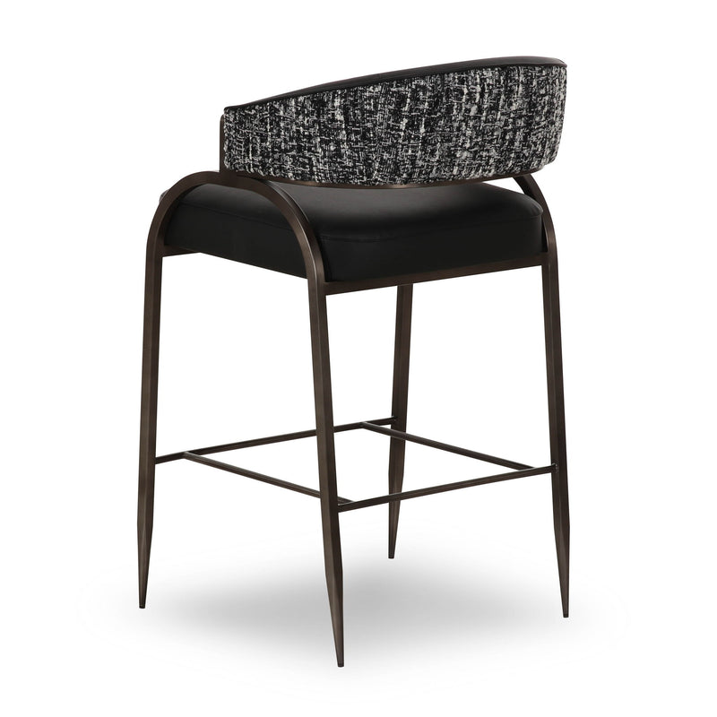 Tatum - Vegan Leather 2-Tone Counter Stool - R&R Furniture Gallery (Fountain Valley, CA)