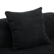 Elegant curved sectional sofa by Noble House featuring full foam cushions and stationary design for comfortable seating.