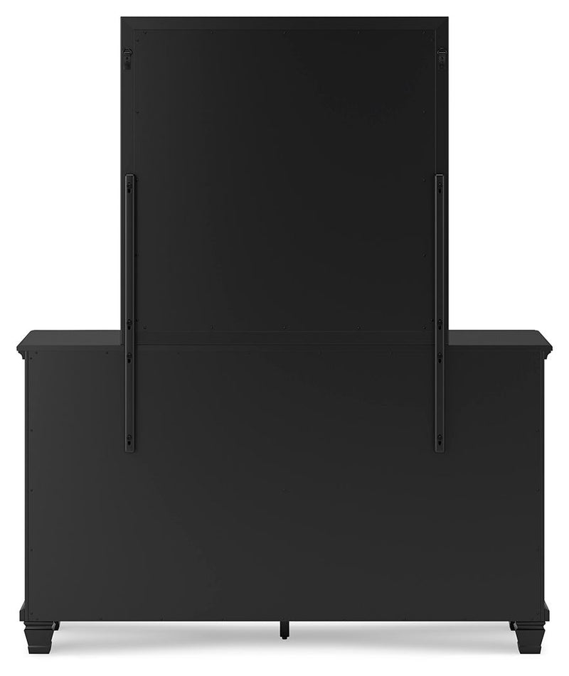 Lanolee - Dresser And Mirror - Black - R&R Furniture Gallery (Fountain Valley, CA)