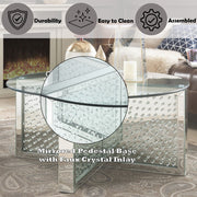 Nysa - Coffee Table - Mirrored & Faux Crystals - R&R Furniture Gallery (Fountain Valley, CA)