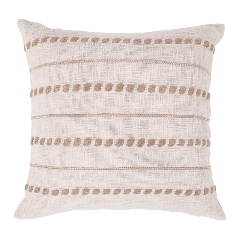 Melange - Lago Pillow - Ivory / Natural - R&R Furniture Gallery (Fountain Valley, CA)