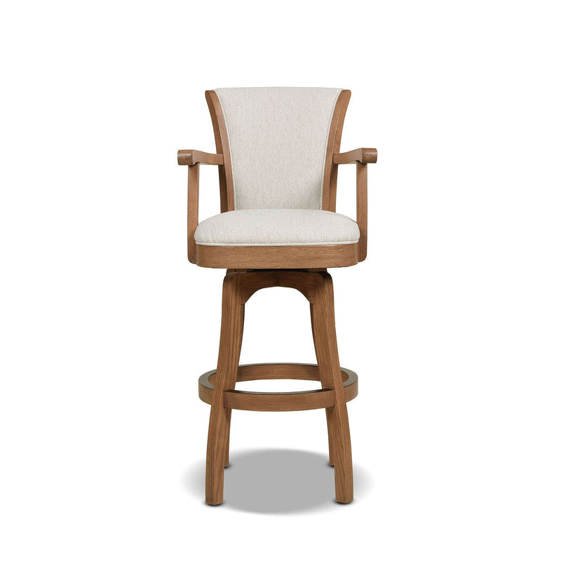 Williams - Swivel Bar Stool With Armrests - R&R Furniture Gallery (Fountain Valley, CA)