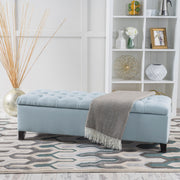 Glouster - Contemporary Storage Ottoman With Button Tufted Design - R&R Furniture Gallery (Fountain Valley, CA)