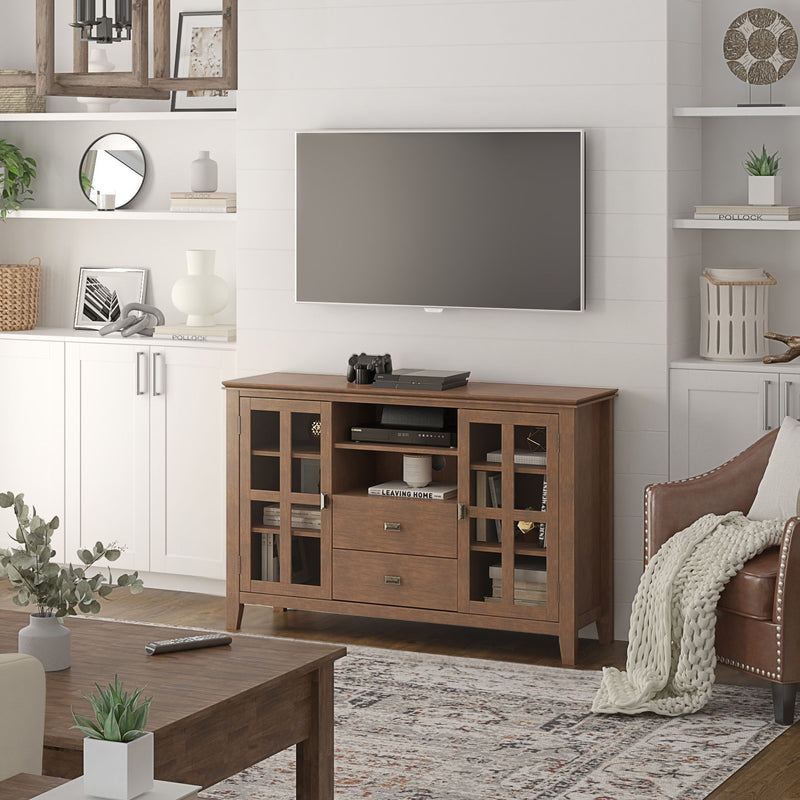 Artisan - Handcrafted Tall TV Media Stand - R&R Furniture Gallery (Fountain Valley, CA)