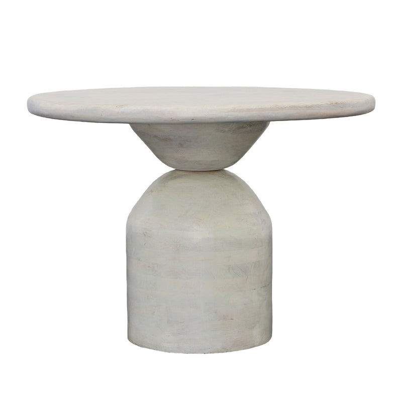 Domingo - Dining Table - Whitewash With Gray Undertones