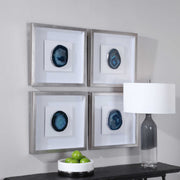 Blue stone shadow box wall decor by Uttermost featuring a textured stone design for modern interior accents.