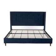 Peyton - Upholstered Bed With 54" High Headboard, Traditional Hand Buttoned Tufting - R&R Furniture Gallery (Fountain Valley, CA)