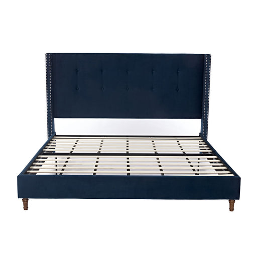Peyton - Upholstered Bed With 54" High Headboard, Traditional Hand Buttoned Tufting - R&R Furniture Gallery (Fountain Valley, CA)