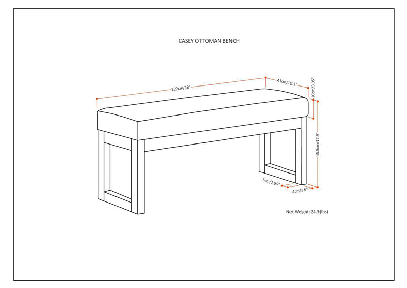 Casey - Multi Functional Ottoman Bench - R&R Furniture Gallery (Fountain Valley, CA)