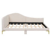 Upholstered Daybed With Headboard And Armrest, Support Legs - R&R Furniture Gallery (Fountain Valley, CA)