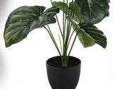 24" Tall, Artificial Plant, Alocasia, Indoor, Faux, Fake, Table, Greenery, Potted, Real Touch, Decorative - Green / Black - R&R Furniture Gallery (Fountain Valley, CA)