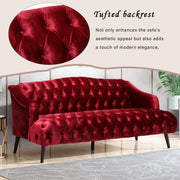 Comfy 3 Seat Sofa With Wooden Legs, For Living Room And Study - R&R Furniture Gallery (Fountain Valley, CA)