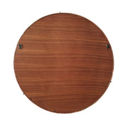 Hausen - Mid-Century Modern Round Accent Wall Mirror - Brown Walnut - R&R Furniture Gallery (Fountain Valley, CA)