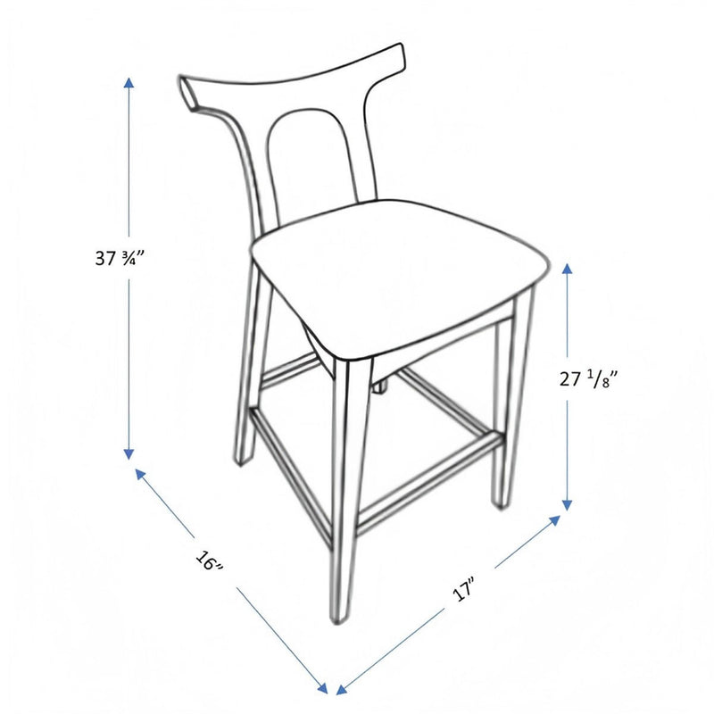 Hester - Upholstered, Square Bar Chair (Set of 2) - R&R Furniture Gallery (Fountain Valley, CA)