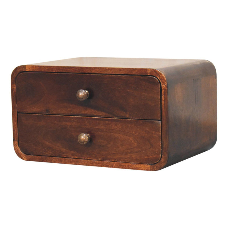 Curved Wall Mounted Bedside Nightstand - R&R Furniture Gallery (Fountain Valley, CA)