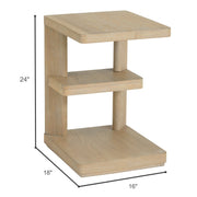 Chairside Table - Tan - R&R Furniture Gallery (Fountain Valley, CA)