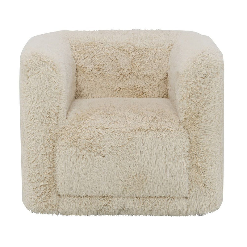 Upendo - Chair With Swivel - Beige Linen - R&R Furniture Gallery (Fountain Valley, CA)
