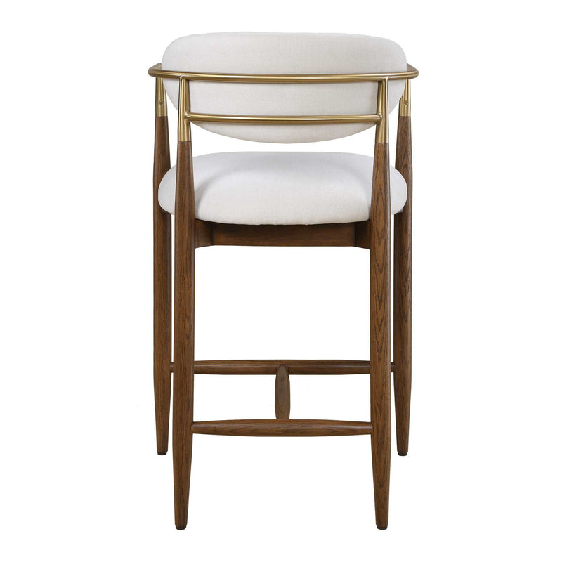 Moxie - Counter Stool - Walnut / White