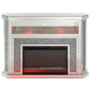 Noralie - 51" Fireplace With LED - Mirrored & Faux Diamonds - R&R Furniture Gallery (Fountain Valley, CA)