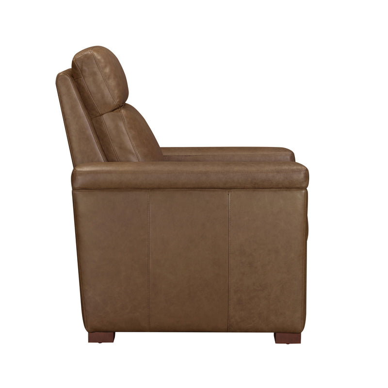 Garrison - Manual Pushback Recliner - Renaissance Tobacco - R&R Furniture Gallery (Fountain Valley, CA)