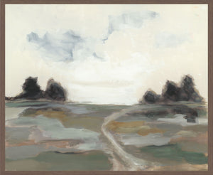Field - 48" x 72" Painting By Buddy Whitlock - Gray / White - R&R Furniture Gallery (Fountain Valley, CA)