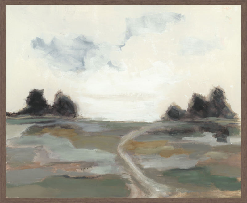 Field - 48" x 72" Painting By Buddy Whitlock - Gray / White - R&R Furniture Gallery (Fountain Valley, CA)