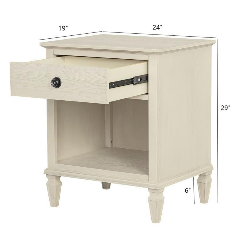 Victoria - Nightstand With Open Storage - R&R Furniture Gallery (Fountain Valley, CA)
