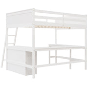 Loft Bed With Shelves With Desk - R&R Furniture Gallery (Fountain Valley, CA)