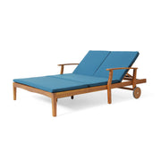Etherealize - Outdoor Adjustable Double Chaise Lounge With Water Resistant Cushions - R&R Furniture Gallery (Fountain Valley, CA)