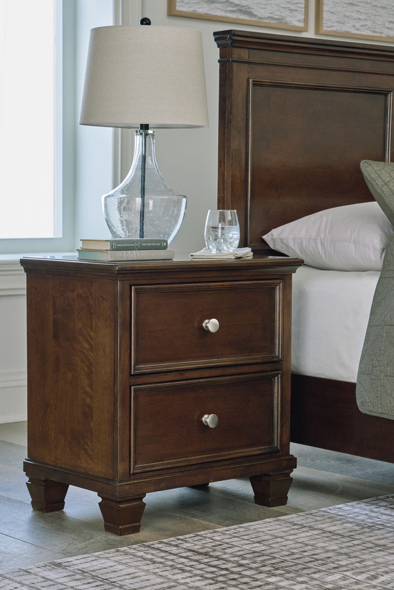 Danabrin - Two Drawer Nightstand - Brown - R&R Furniture Gallery (Fountain Valley, CA)