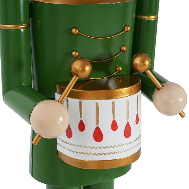 Noble House Christmas nutcracker holiday decor in green and red, standing as festive holiday decoration.