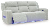 Forest Lake - Power Reclining Sofa With Adj Headrest - R&R Furniture Gallery (Fountain Valley, CA)