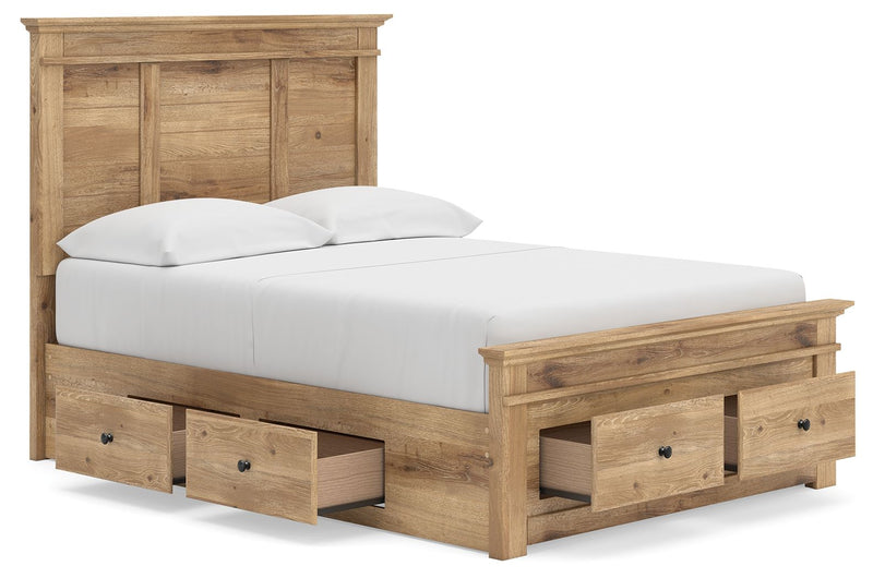 Makidern - Panel Storage Bed With 2 Under Bed Storage Units - R&R Furniture Gallery (Fountain Valley, CA)
