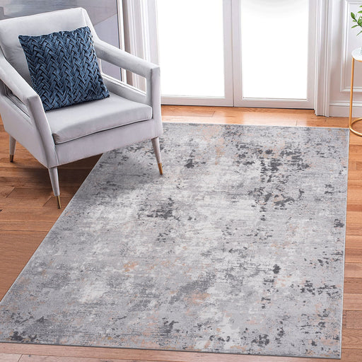 Marfi - 8' X 10' Abstract Area Rug - Gray / Multi - R&R Furniture Gallery (Fountain Valley, CA)