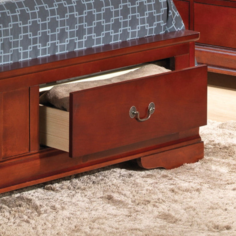 Upholstered Panel Sleigh Bed Design - R&R Furniture Gallery (Fountain Valley, CA)