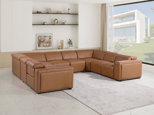 1224 - 8-Piece U-Shaped Sectional Sofa In With 4 Power Recliners & Power Headrests - R&R Furniture Gallery (Fountain Valley, CA)