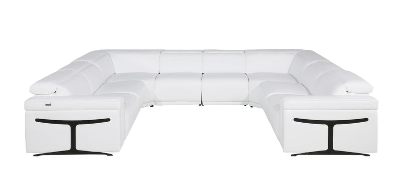 1126 - 8-Piece U-Shaped Sectional Sofa In With 4 Power Recliners & Power Headrests