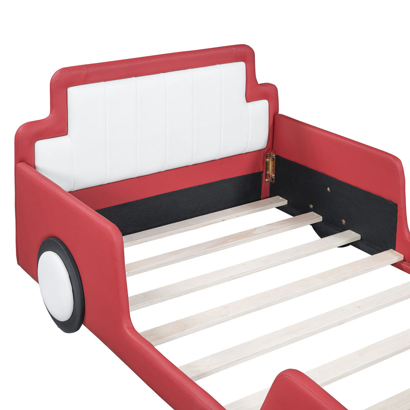 Race Car Shaped Platform Bed With Wheels - R&R Furniture Gallery (Fountain Valley, CA)