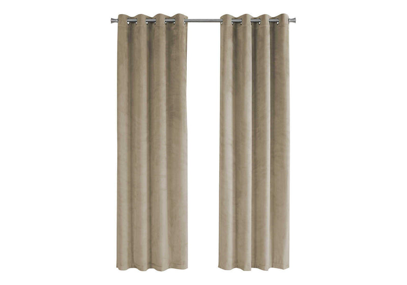 2 Pieces Set, Curtain Panel, Room Darkening, Grommet - R&R Furniture Gallery (Fountain Valley, CA)