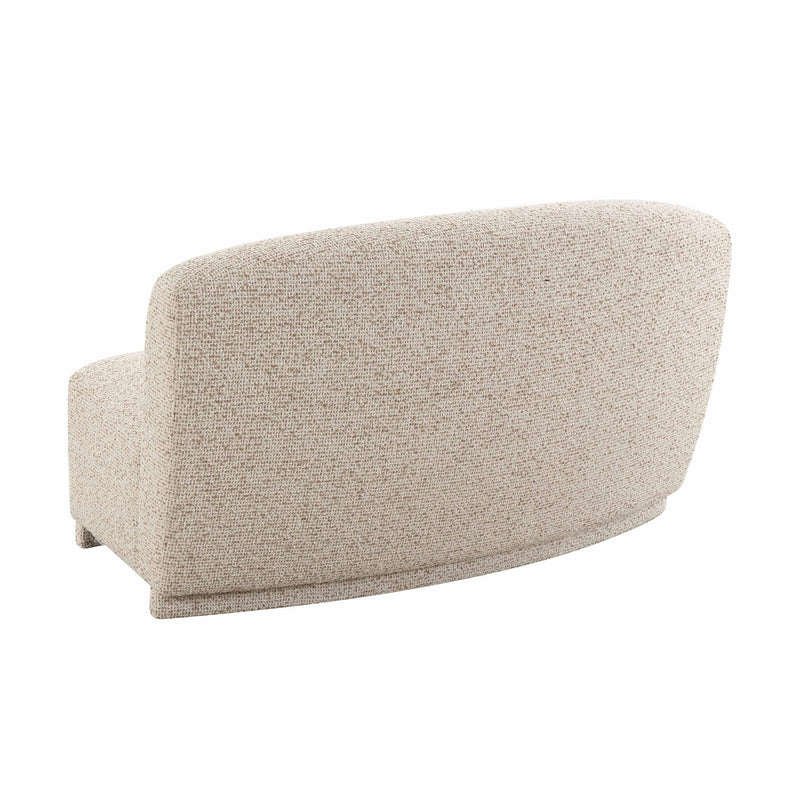 Marion - Textured Boucle Armless Loveseat - Two-Tone - R&R Furniture Gallery (Fountain Valley, CA)