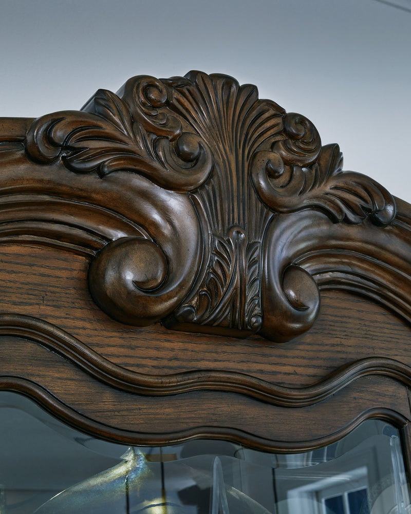 Maylee - Dining Buffet And Hutch - Dark Brown - R&R Furniture Gallery (Fountain Valley, CA)