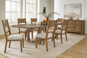 Cabalynn - Dining Uph Side Chair (Set of 2) - Oatmeal / Light Brown