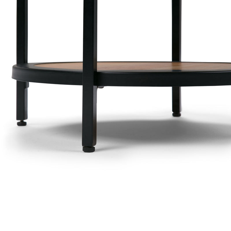 Jenna - Handcrafted Round Side Table - R&R Furniture Gallery (Fountain Valley, CA)